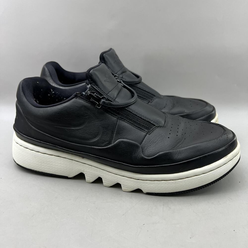 Jordan 1 Jester XX Zip Up Shoes Women Size 9.5 Black Comfort Slip On Sneakers